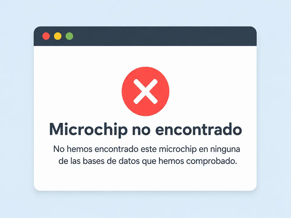 Microchip no aparece en ninguna base de datos